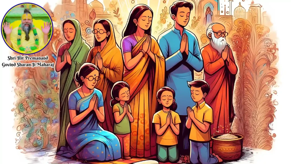 a family praying