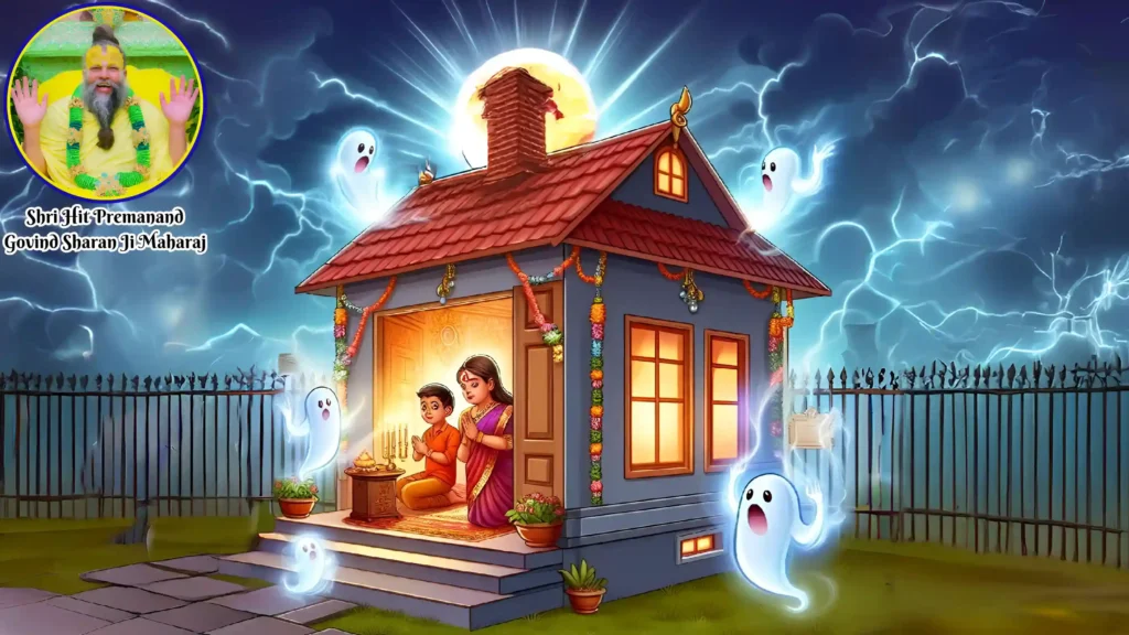 Ghosts are afraid of coming to the house of those who chant the holy name